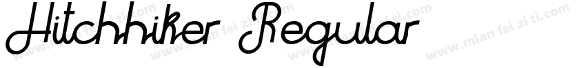 Hitchhiker Regular字体转换